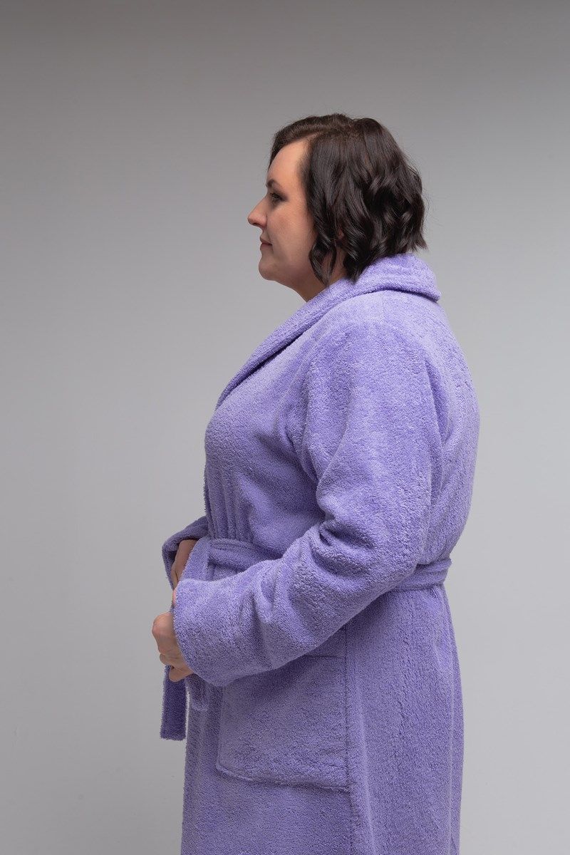 снимок Халат махровый сиреневый 60-62, 64-66 от магазина BIO-TEXTILES ОПТ