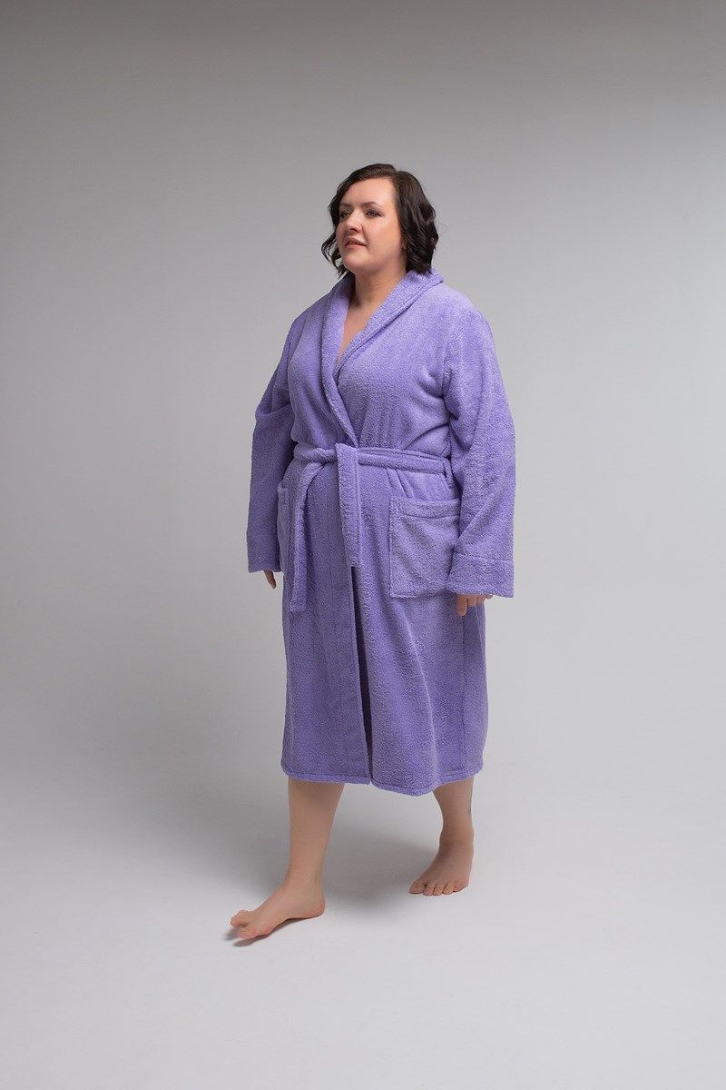 снимок Халат махровый сиреневый 60-62, 64-66 от магазина BIO-TEXTILES ОПТ