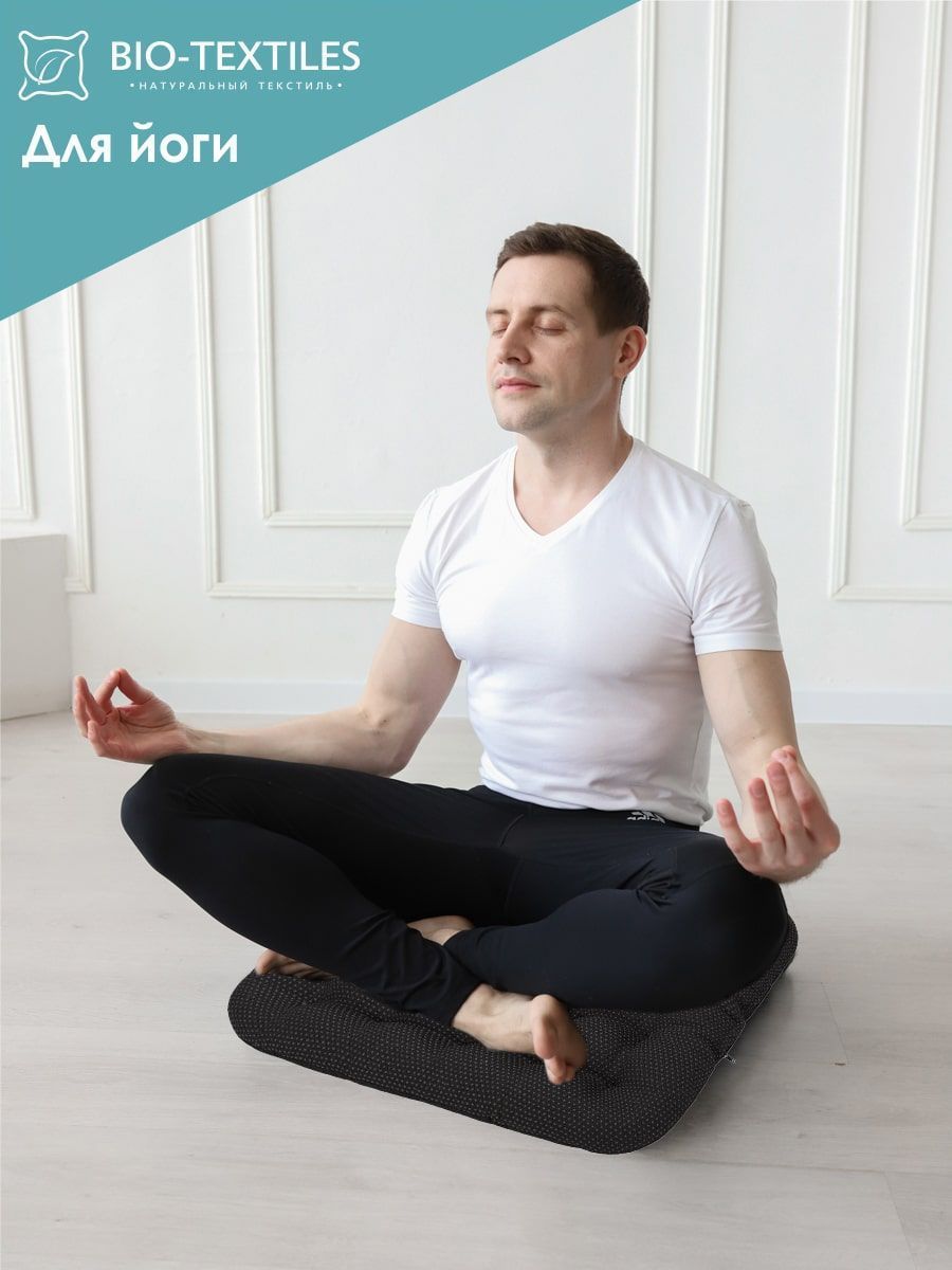 снимок Подушка на стул "ОРТО" с лузгой гречихи и массажным эффектом от магазина BIO-TEXTILES ОПТ