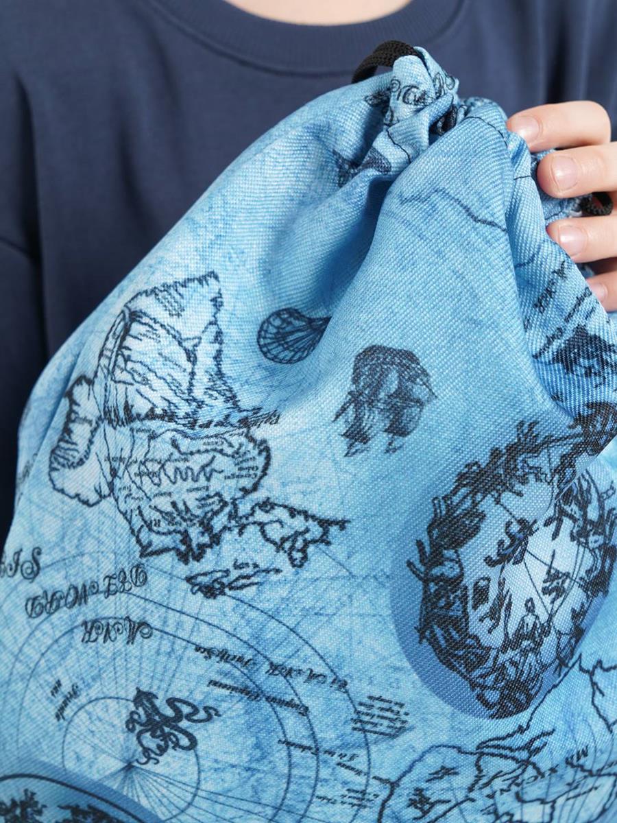снимок Мешок для обуви "Карты" от магазина BIO-TEXTILES ОПТ