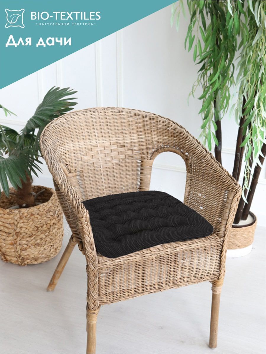 снимок Подушка на стул "ОРТО" с лузгой гречихи и массажным эффектом от магазина BIO-TEXTILES ОПТ