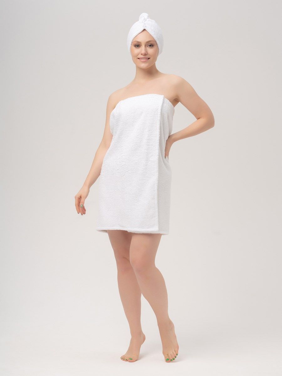 снимок Набор махровый PandaHug Monica белый от магазина BIO-TEXTILES ОПТ