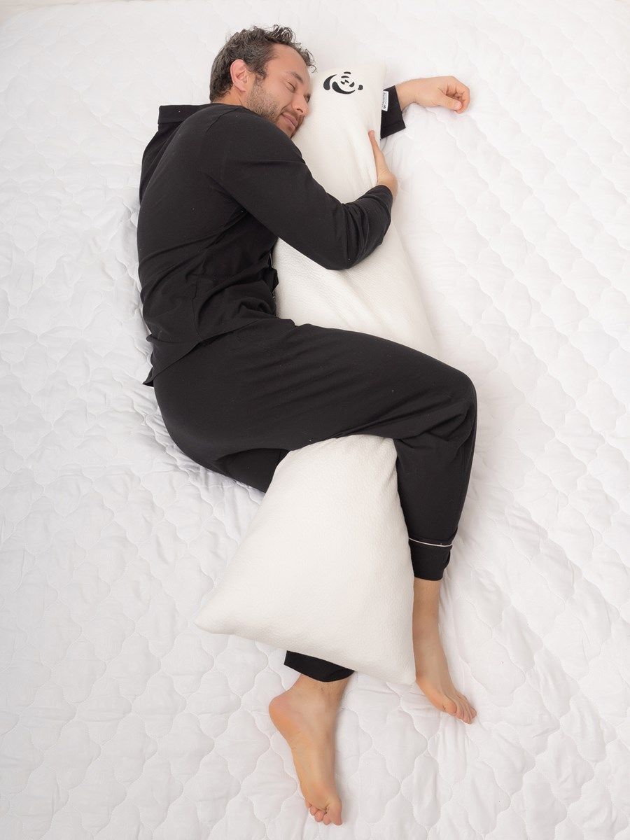 снимок Подушка с эффектом памяти PandaHug "BODY PILLOW" 140*40, дробленное ППУ от магазина BIO-TEXTILES ОПТ
