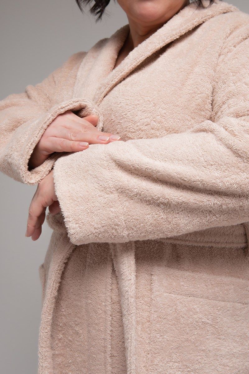 снимок Халат махровый бежевый 60-62, 64-66 от магазина BIO-TEXTILES ОПТ