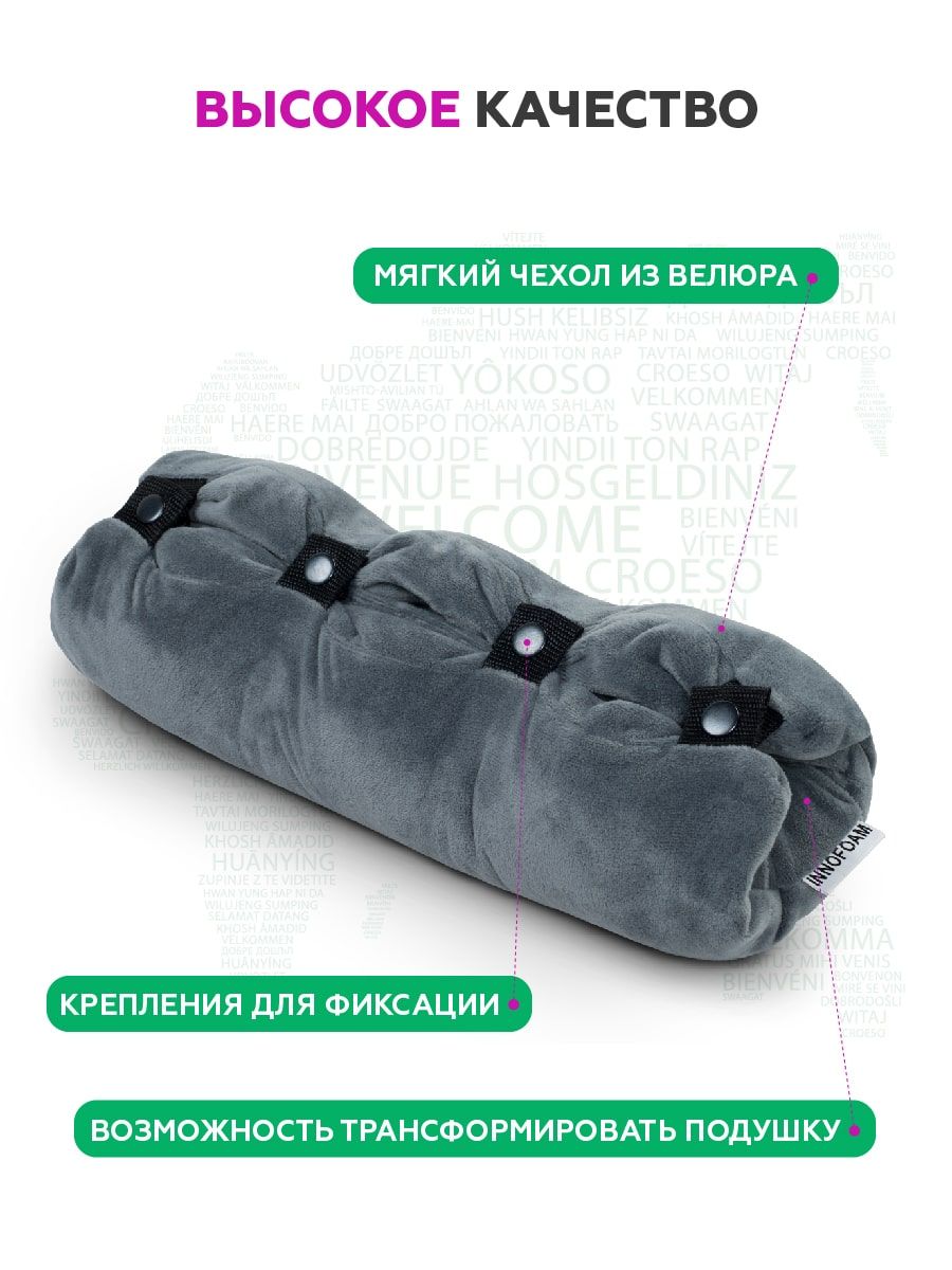 снимок Автомобильная подушка для путешествий "INNOFOAM TRAVELUX EXTRIM 8" от магазина BIO-TEXTILES ОПТ